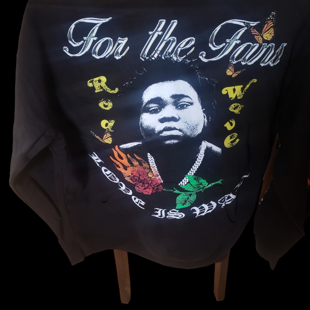Rare Rod Wave For The Fans Hoodie Love is War NWOT